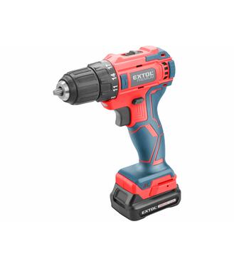 Vrtačka akumlátorová, bezuhlíkový motor, 12V 1x2Ah Li-lion, 1,3A nabíjačka 35nm