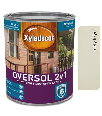 Xyladecor Silnovrstvá lazúra oversol 2v1 Biely 0,75l