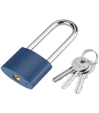 Zámok visiaci liatinový predĺžený, 45mm, 3 kľúče