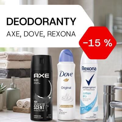 Deodoranty -15 %
