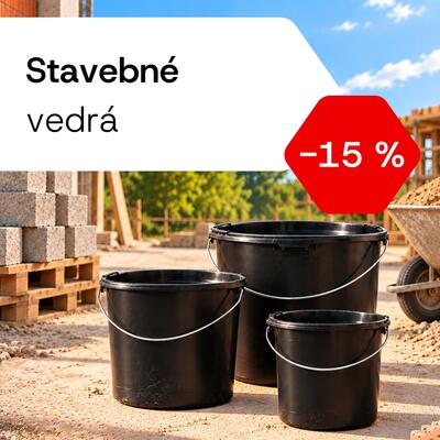 Stavebné vedrá -15 %