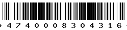 4740008304316 4740008304316