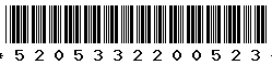 5205332200523 5205332200523