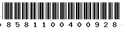 8581100400928 8581100400928