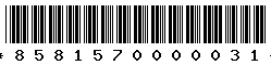 8581570000031 8581570000031